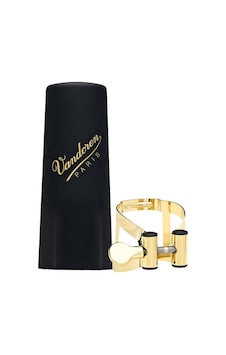 Vandoren Lc58dp M/o Tenor Saksafon Gold Bek Bileziği Profesyonel Plastik Kapak Dahil, Altın Kaplama, M/o Serisi, Hassas Kontrol