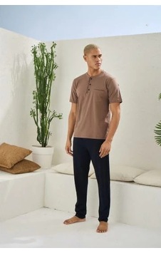 Moda Dua Kocabey 2090 Erkek Midi Yaka Pijama Takım Bisküvi Moda Dua Kocabey 2090 Erkek Midi Yaka Pijama Takım Bisküvi
