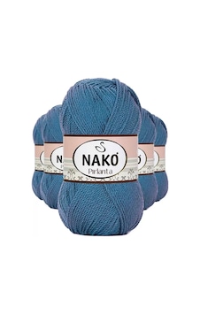 Tedar 5 Adet Pırlanta Amigurumi El Örgü İpi Yünü Turkuaz 3409 - Nako Mudanis Najmaddin (No:1) 8.5Cm X 10.5 Cm