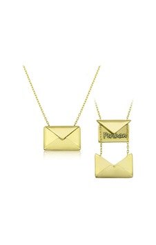 Stillove Gümüş Gold Sevgiliye Mektup Kadın Kolye Stillove Gümüş Gold Sevgiliye Mektup Kadın Kolye