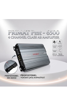 Pmt-6500 4 Kanal Class Ab Oto Amfi / Amplifikatör - 4000w Max Power