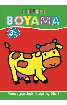 Eğlenceli Boyama - 3 Yaş Üstü 4'lü Pastel Boya Hediyeli- Parıltı Yayınları