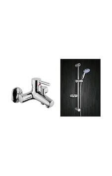 Erce Delta Banyo Bataryası Sürgülü Duş Takımı Krom Erce Delta Banyo Bataryası Sürgülü Duş Takımı Krom