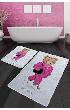 Boss Girl Banyo Halısı Djt 2 Li Set Çok Renkli Boss Girl Banyo Halısı Djt 2 Li Set Çok Renkli