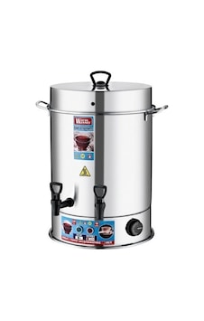 Reis Warmwasser 40 Bardak Çay Makinesi Semaver Inox