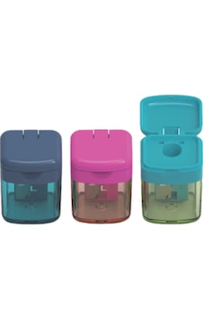 Mini Box Trendy Tek Gözlü 3'lü Set Kalemtraş Mavi, Pembe, Turkuaz Mini Box Trendy Tek Gözlü 3'lü Set Kalemtraş Mavi, Pembe, Turkuaz