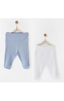Andywawa Bebek Patikli Pantolon 2 Parça Anw-ac26764 Mavi-beyaz Andywawa Bebek Patikli Pantolon 2 Parça Anw-ac26764 Mavi-beyaz