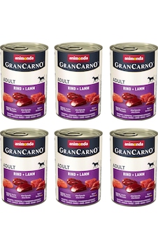Animonda Gran Carno Sığır Ve Kuzu Etli Köpek Konserve 400 G X 6 Adet
