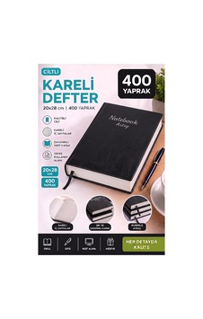 Ciltli Kareli Defter 400 Yaprak 20x28cm 1 Adet Çok Yapraklı Sert Kapaklı Not Hesap Defteri Okul Ofis Büro Siyah Ciltli Kareli Defter 400 Yaprak 20x28cm 1 Adet Çok Yapraklı Sert Kapaklı Not Hesap Defteri Okul Ofis Büro Siyah