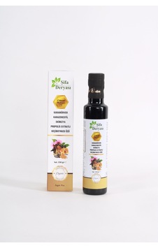 Şifa Deryası Karamürver Karazencefil Ekinezya Propolis Keçiboynuzu Özü 350 G Şifa Deryası Karamürver Karazencefil Ekinezya Propolis Keçiboynuzu Özü 350 G