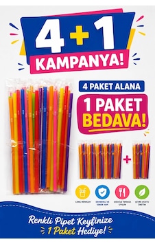 Nice Plast. Frozen Renkli Pipet Jelatinli Körüklü 50'li 5 Al 4 Öde Kampanyalı 50 X 5 Paket 250 Ade Nice Plast. Frozen Renkli Pipet Jelatinli Körüklü 50'li 5 Al 4 Öde Kampanyalı 50 X 5 Paket 250 Ade