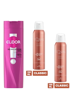 Elidor Saç Bakım Şampuanı Saç Dökülmelerine Karşı 400 Ml + Equal Kadın Deodorant 150 Ml 2 Adet Dökülen