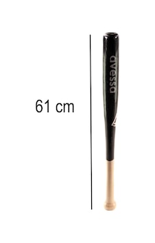 Beyzbol Sopası  61 Cm Dişbudak Ağacından Kırılmaz Siyah