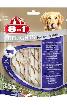 8in1 Delights Köpekler İçin Biftekli Ödül Çubuğu 190 G 8in1 Delights Köpekler İçin Biftekli Ödül Çubuğu 190 G