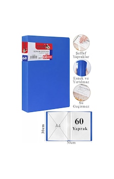 Sunum Dosyası 80 Li 1 Paket Poşet Dosyalı Katalog Dosyası 80 Poşetli Kendinden Dosya Plastik Kapaklı Mavi Sunum Dosyası 80 Li 1 Paket Poşet Dosyalı Katalog Dosyası 80 Poşetli Kendinden Dosya Plastik Kapaklı Mavi