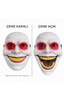 Go İthalat Hareketli Çene Mekanizmalı Korku Maskesi Kırmızı 14+ Yaş Go İthalat Hareketli Çene Mekanizmalı Korku Maskesi Kırmızı 14+ Yaş