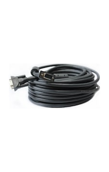 15M Metre Vga Monitör Projeksiyon Görüntü Kablosu - Koyu Gri 15M Metre Vga Monitör Projeksiyon Görüntü Kablosu - Koyu Gri