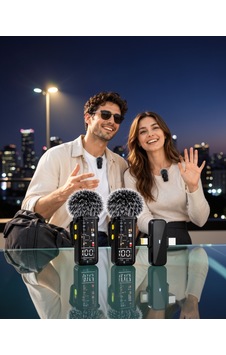 Kablosuz Çift Yaka Mikrofonu Se66mikrofon-4 Kablosuz Çift Yaka Mikrofonu Se66mikrofon-4