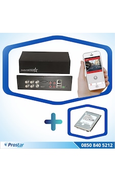 4 Kanal Mobil DVR Kayıt Cihazı 320 GB Harddisk Dahil Uzaktan İzl