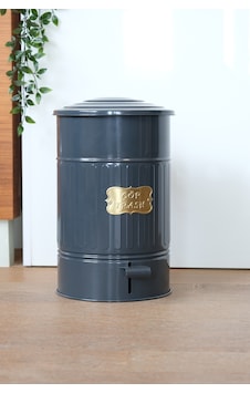 Metal Kapaklı Galvaniz Pedallı Çöp Kovası 16 Lt Antrasit Metal Kapaklı Galvaniz Pedallı Çöp Kovası 16 Lt Antrasit