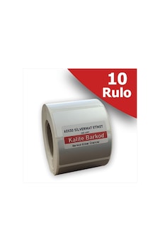 60x30 Silvermat Etiket | 10 Rulo Metalize Demirbaş Etiketi 60x30 Silvermat Etiket | 10 Rulo Metalize Demirbaş Etiketi