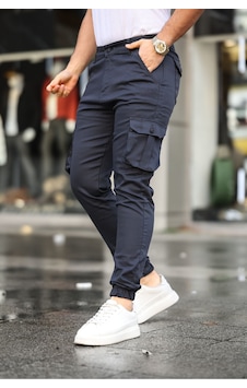 Serseri Jeans Slim Fit Körüklü Cep Paça Lastikli Esnek Kumaş Erkek Kargo Pantolon Gri Serseri Jeans Slim Fit Körüklü Cep Paça Lastikli Esnek Kumaş Erkek Kargo Pantolon Gri