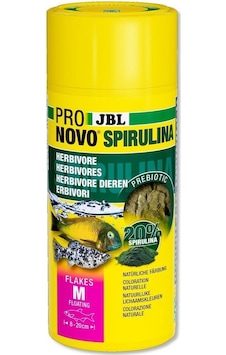 Jbl Pro Novo Spirulina Flakes M 100ml 16gr. Jbl Pro Novo Spirulina Flakes M 100ml 16gr.