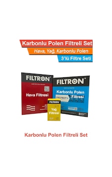 Mitsubishi Outlander 2.0 Benzinli Filtron Filtre Bakım Seti 2003-2007 Hava+yağ+karbonlu Polen