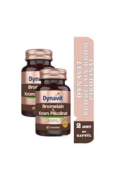 Dynavit Bromelain Krom Pikolinat 2 x 60 Kapsül Dynavit Bromelain Krom Pikolinat 2 x 60 Kapsül
