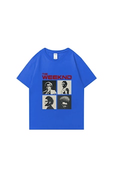 Flood Of Style Saat Sonra Hafta İçi Albüm Grafik T Shirt Erkek Kadın Vintage Hip Hop Streetwear Boy Kısa Kol Mavi Flood Of Style Saat Sonra Hafta İçi Albüm Grafik T Shirt Erkek Kadın Vintage Hip Hop Streetwear Boy Kısa Kol Mavi