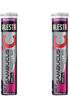 Alesta Sambucus C Vitamini 1000 Mg Zink 2 x 20 Efervesan Tablet Alesta Sambucus C Vitamini 1000 Mg Zink 2 x 20 Efervesan Tablet