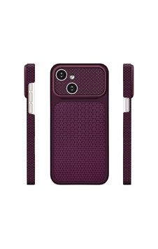 İphone 13 Uyumlu Kılıf M-safe Şarj Özellikli Zore Paris Nexel Sert Pc Kapak Derin Mor