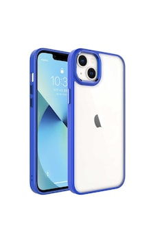 Iphone 14 Plus Uyumlu Kenarları Parlak Arkası Şeffaf Hassas Butonlu Renkli Kapak Colr16425-lacivert Iphone 14 Plus Uyumlu Kenarları Parlak Arkası Şeffaf Hassas Butonlu Renkli Kapak Colr16425-lacivert