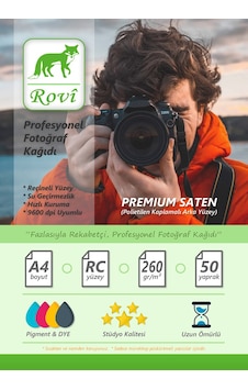 Rovi Rapunzel Satin Fotoğraf Kağıdı 260Gsm 50Yp A4