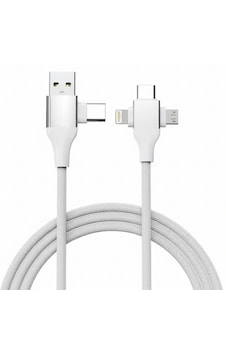 6023 Usb Type-c 5'i 1 Arada Çoklu Hızlı Şarj Kablosu Lightning Micro Usb 1m 6023 Usb Type-c 5'i 1 Arada Çoklu Hızlı Şarj Kablosu Lightning Micro Usb 1m
