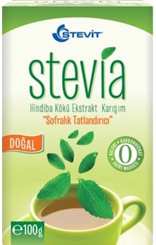 Stevit Stevia Hindiba Kökü Ekstrakt Karışım Tatlandırıcı Toz 2 x 100 G Stevit Stevia Hindiba Kökü Ekstrakt Karışım Tatlandırıcı Toz 2 x 100 G