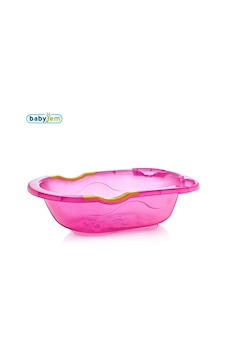 Babyjem Giderli Desenli Şeffaf Banyo Küveti Pembe