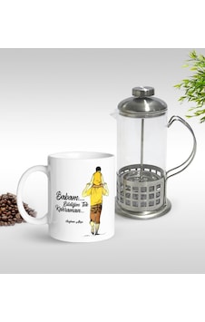 Kişiye Özel Bildiğim Tek Kahraman Tasarımlı Kupa & French Press S Kişiye Özel Bildiğim Tek Kahraman Tasarımlı Kupa & French Press S