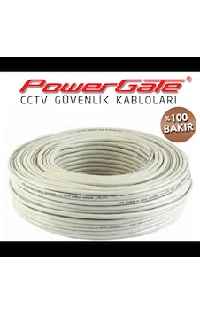 Powergate Cell2 100mt, 2+1 2x0,22+0,22 %100 Bakır, Cctv Güvenlik Kablosu Powergate Cell2 100mt, 2+1 2x0,22+0,22 %100 Bakır, Cctv Güvenlik Kablosu
