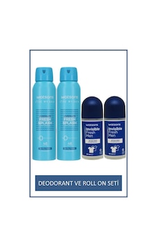 Watsons Invisible Fresh Men 48 Saat Etkili Roll On 50 Ml X2 Ve Fresh Splash Deodorant 150 Ml X2 Watsons Invisible Fresh Men 48 Saat Etkili Roll On 50 Ml X2 Ve Fresh Splash Deodorant 150 Ml X2
