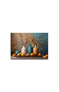 Vazo İçinde Sonbahar Dalları Art Mdf Tablo Vazo İçinde Sonbahar Dalları Art Mdf Tablo