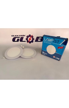 Lampist 12w Sıva Altı Slim Panel Led Beyaz Kasa 6500k Beyaz Işık Yuvarlak Spot Tavan Lambası 2 Adet Trafolu Tam Set Lampist 12w Sıva Altı Slim Panel Led Beyaz Kasa 6500k Beyaz Işık Yuvarlak Spot Tavan Lambası 2 Adet Trafolu Tam Set