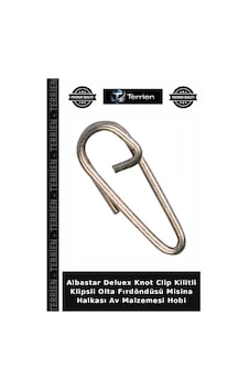 Albastar Deluex Knot Clip Kilitli Klipsli Olta Fırdöndüsü Misina Halkası Av Malzemesi Hobi standart Albastar Deluex Knot Clip Kilitli Klipsli Olta Fırdöndüsü Misina Halkası Av Malzemesi Hobi standart