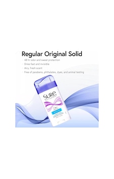 Sure Regular Solıd Orgınal perspirant Kokusuz Deodorant 76 G Sure Regular Solıd Orgınal perspirant Kokusuz Deodorant 76 G