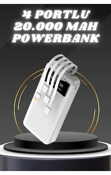 Buğz Powerbank Şarj Cihazı 4 Çıkışlı 20.000 Mah Powerbank Kompakt Yüksek Kapasiteli Hızlı Şarj Buğz Powerbank Şarj Cihazı 4 Çıkışlı 20.000 Mah Powerbank Kompakt Yüksek Kapasiteli Hızlı Şarj