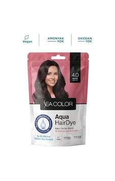 Sea Color Aqua Hair Dye Vegan & Amonyaksız Su İle Aktive Edilen Kalıcı Saç Boyası Toz 4.0 Kahve Sea Color Aqua Hair Dye Vegan & Amonyaksız Su İle Aktive Edilen Kalıcı Saç Boyası Toz 4.0 Kahve