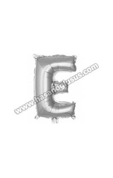Folyo E Harfi Balon - Gümüş Renk 16 İnç / 36 Cm Gri Folyo E Harfi Balon - Gümüş Renk 16 İnç / 36 Cm Gri