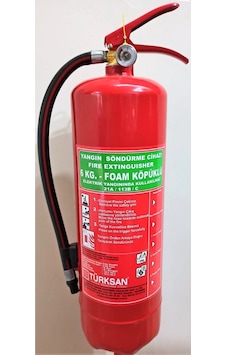 6.kg Köpüklü Yangın Söndürme Cihazı Tekne Sertifikalı 6.kg Köpüklü Yangın Söndürme Cihazı Tekne Sertifikalı