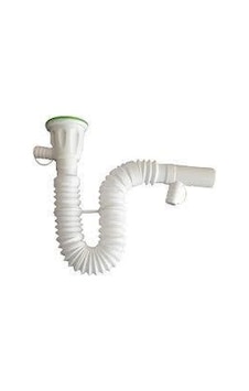 Körüklü Lavabo / Mutfak Eviye Gider Sifonu Çift Çıkışlı
