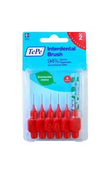 İnterdental Brush Arayüz Fırçası 0.5 Mm No:2 6 Lı Kırmızı İnterdental Brush Arayüz Fırçası 0.5 Mm No:2 6 Lı Kırmızı